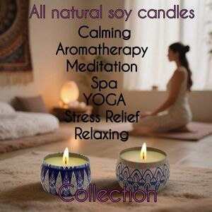 Bohemian Flare Tin Soy Smokeless 2.5oz Candles ~ Choose Your Scent